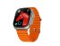 X90 smart hodinky oranžové + slúchadlá + s náhradným bielym remienkom