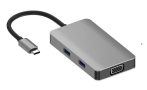   Qhou USB C -> USB 3.0, USB 2.0, VGA, SD a TF karta, konvertor HDTV